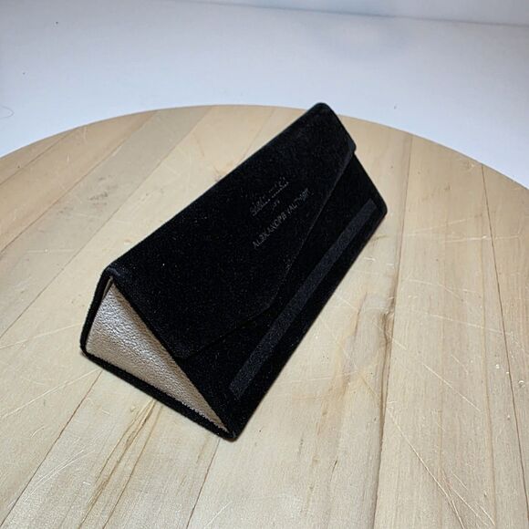 Alain Mikli Paris Alexandre Vauthier Dark Brown Velvet Sunglass Eyeglass Case - Picture 2 of 10